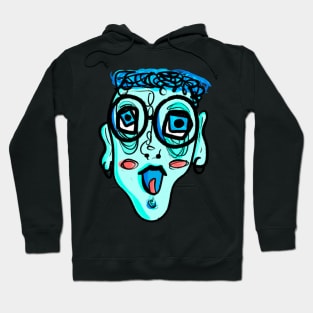 blue face Hoodie